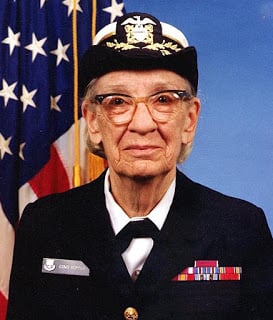 grace hopper in military attire