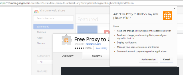 Imagen post: extensiones de Chrome y sus permisos