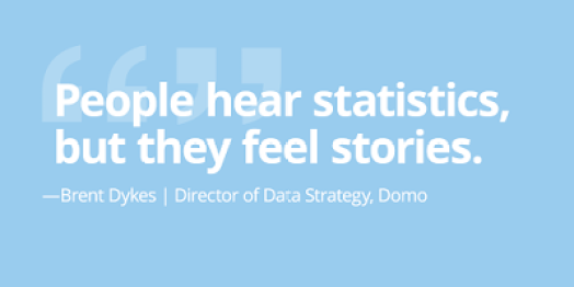 Figura 1: "La gente escucha las estadísticas, pero siente las historias"