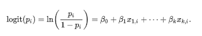 Figura 1: Fórmula de la función logits.