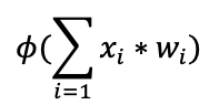 Fórmula de aplicación de la función de activación