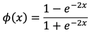 Fórmula de la función tangente hiperbólica