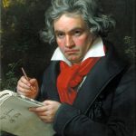 Stieler, Joseph Karl: Beethoven mit der Missa solemnis Ölgemälde, 1819