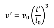Representación matemática de la Ley Cuadro-Cúbica