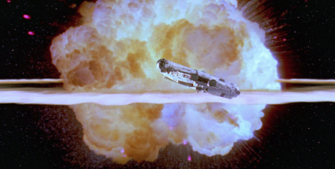 Explosión de la Estrella de la Muerte en Star Wars. Fuente.
