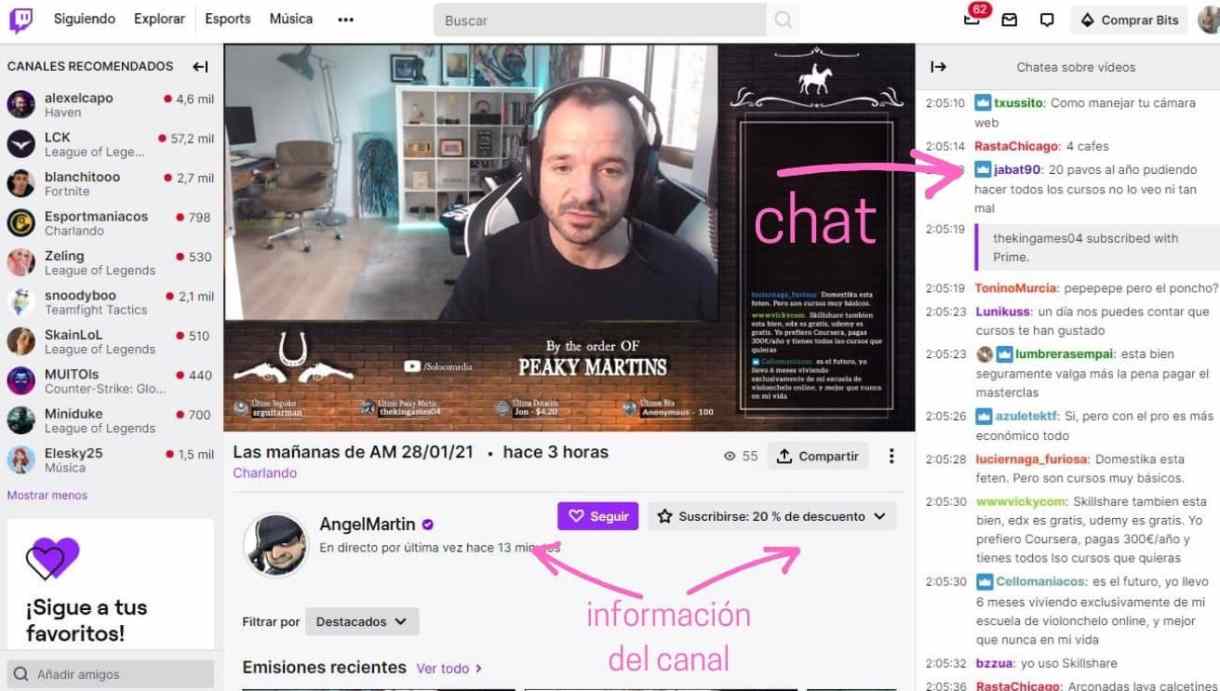 Chat en Twitch