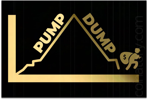 Imagen: Gráfico del Pum and Dump – Binarias.org